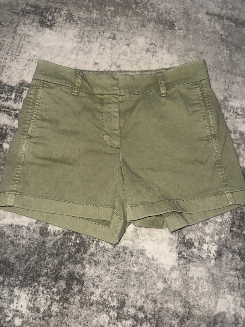 J. Crew Olive Green Cotton Casual Shorts